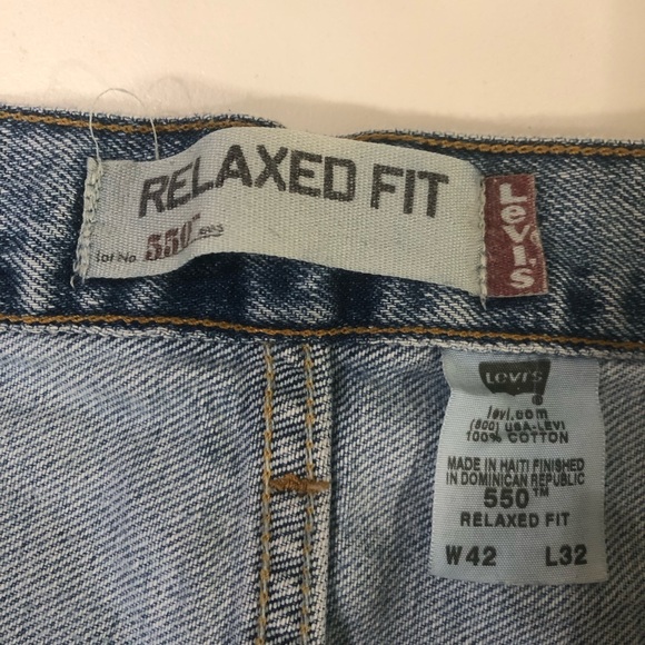Levis  550 Relaxed Fit Blue Men’s Jeans W42 X  L32 Levis Strauss & Co. - Picture 4 of 11